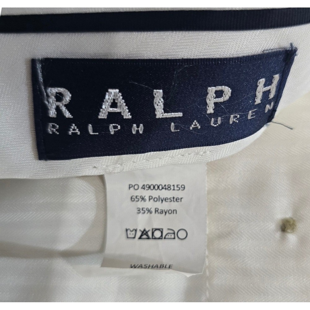Ralph Lauren Vintage Custom Graffiti Art Spray Paint Pants 38x32 Cream - Picture 8 of 10
